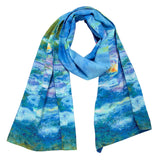 Monet Waterlilies Suede Scarf