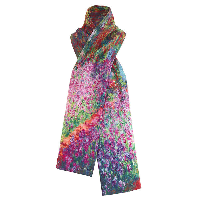 Monet Garden Suede Scarf