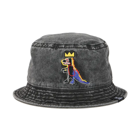 Basquiat “Pez Dispenser” Embroidered Denim Bucket Hat