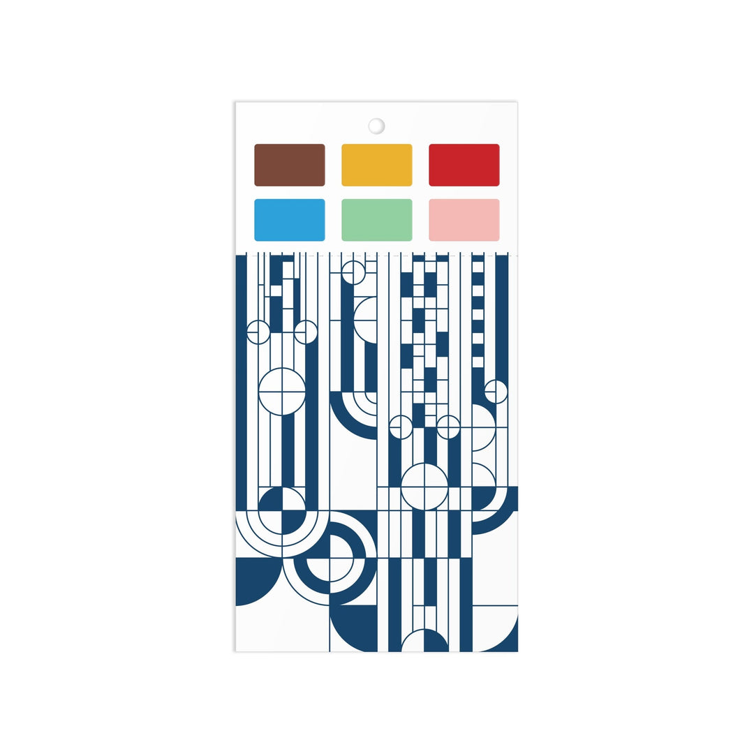 Frank Lloyd Wright paint-in print set