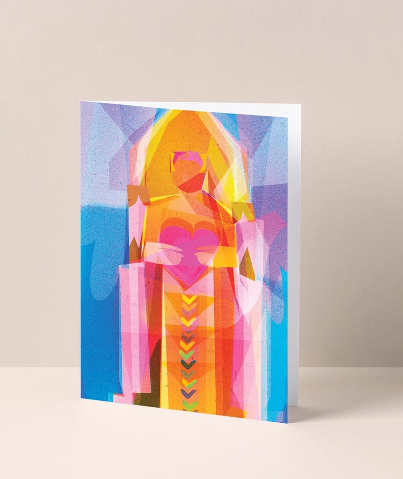 The Guardian with Heart Greeting Card