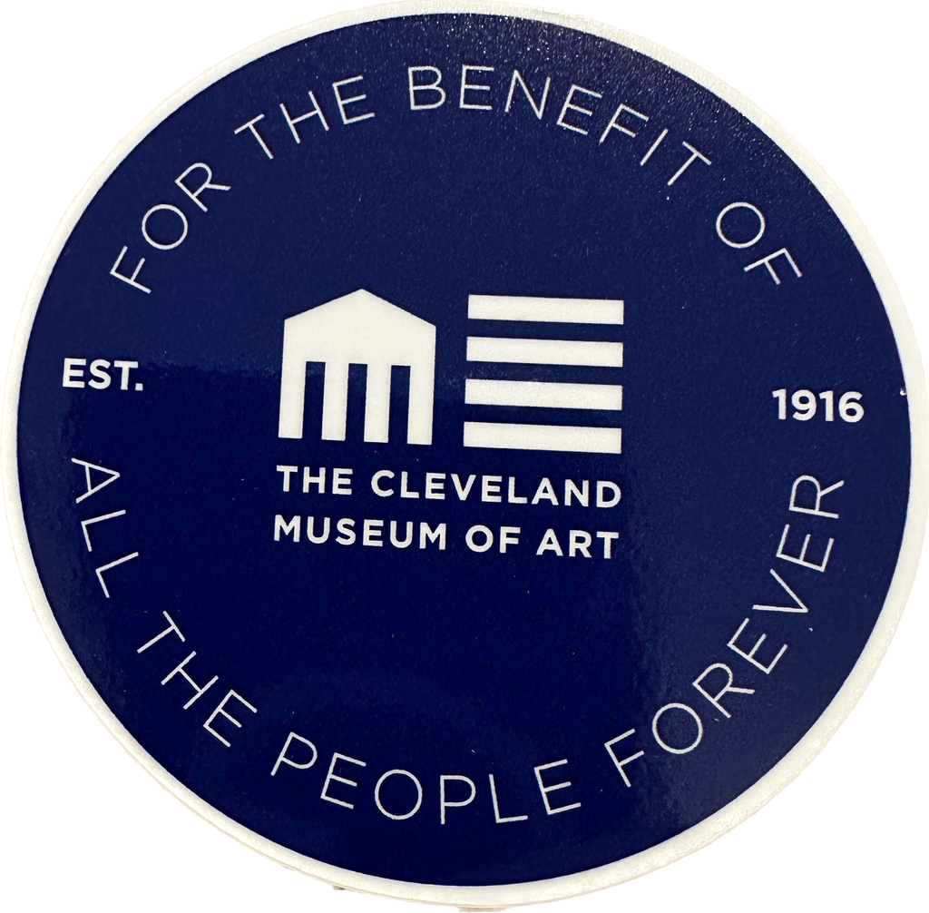 CMA Sticker Blue- For the Benefit – Cleveland Museum of Art