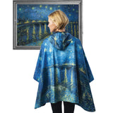 van Gogh Over the Rhone Womens Rain Cape