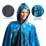 van Gogh Over the Rhone Womens Rain Cape