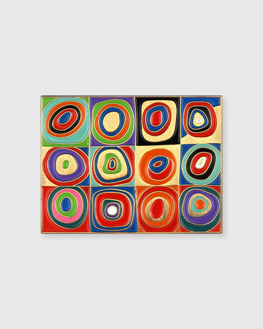 Color Study (Squares with Concentric Circles) • Enamel Pin