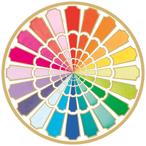 Color Wheel Round Paper Placemates