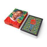 Kehinde Wiley Red Sword Deck of Cards Linen embossed finish