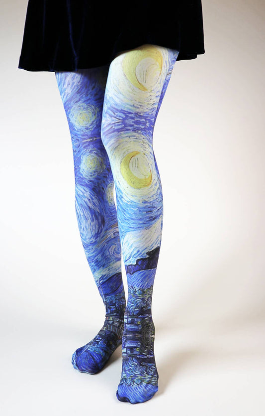 Van Gogh Starry Night | Printed Tights