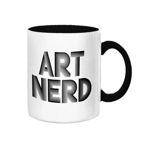 Art Nerd Black Deco Mug