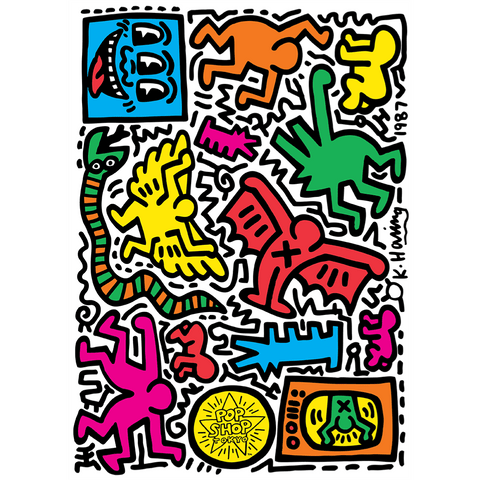 Pop Shop Tokyo by Keith Haring - Sheet of 15 Kiss-Cut Stickers