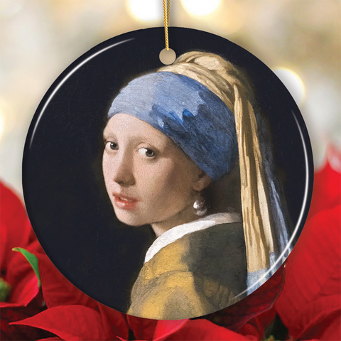 Johannes Vermeer The Girl With A Pearl Earring Ornament