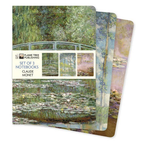 Claude Monet Set of 3 Standard Notebooks