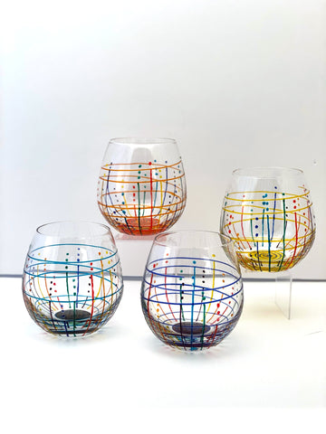 Stemless Balloon Wine Glass | Set of 4