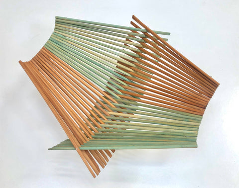 Folding Basket: 4 Square - Tea / Mint