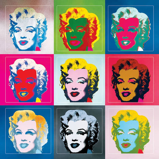 Marilyn Monroe by Andy Warhol - Sheet of 9 Kiss-Cut Stickers