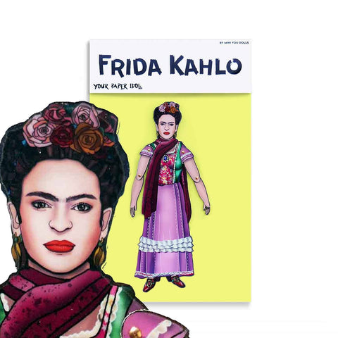 Articulated Magnet Doll Frida Kahlo | Celebrity Paper Doll | Mexican Art