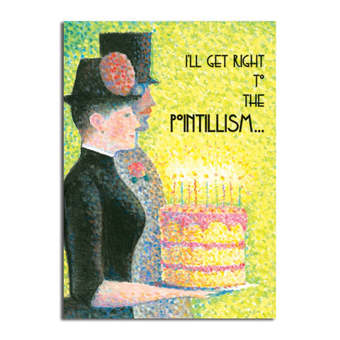 Pointillism Birthday Card