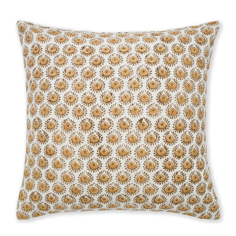Lyon Saffron linen cushion cover 50x50cm