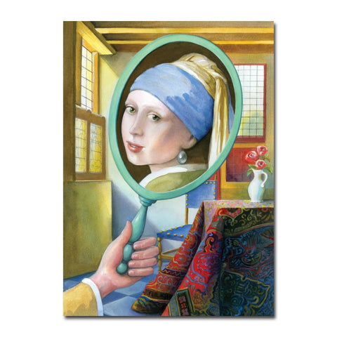 Vermeer Girl with Pearl Earring Birthday Card