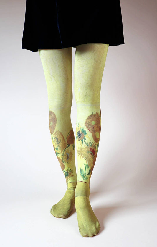 Sunflowers by Van Gogh | Printed Tights