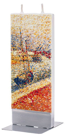 Flat Handmade Candle - Georges Seurat Study for the Channel