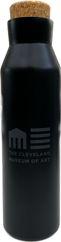CMA Matte 20OZ Cork Top Water Bottle -Black