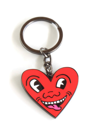 Keith Haring Red Heart Keychain