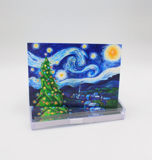 Silent Night, Starry Night Boxed Holiday Cards