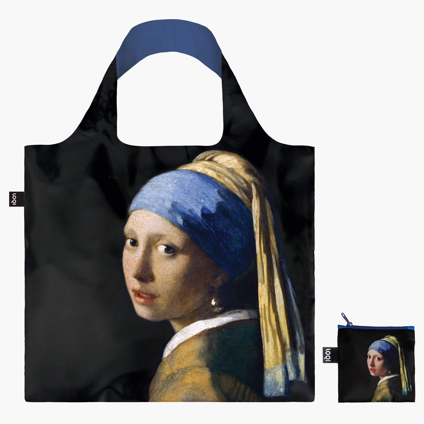 Vermeer Girl with a Pearl Earring Recycled Bag