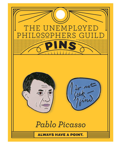 Picasso & Quote Enamel Pin