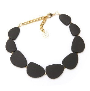 Gemma Barile Necklace | Matte Black