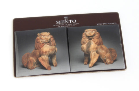 Shinto Lion and Koma-inu Magnet Set