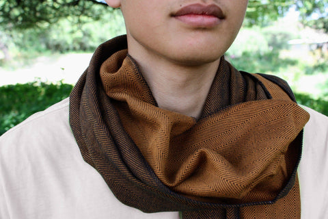 Degu hand woven Ethiopian cotton scarf