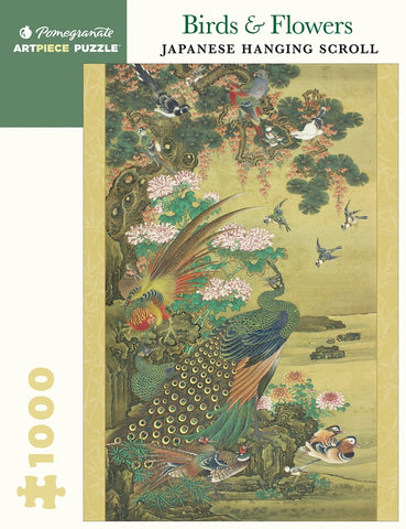 Birds & Flowers: Japanese Hanging Scroll Puzzle