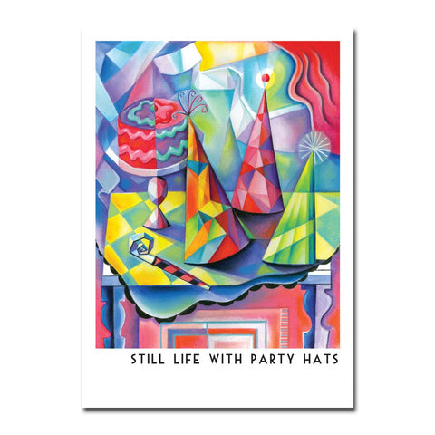 Picasso Still Life with Party Hats Birthday Card