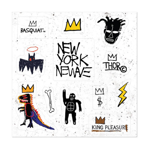 Basquiat's Icons - Sheet of 12 Kiss-Cut Stickers