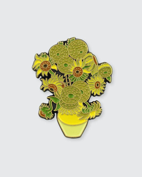 Sunflower Enamel Pin - Floral Pin
