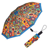 RainCaper Kandinsky "Circles" Folding Travel Umbrella