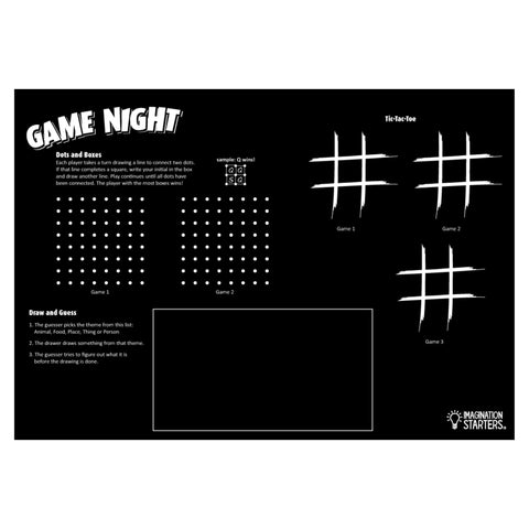 Reversible Game Night Chalkboard Placemat