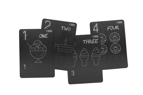 Chalkboard Number Flash Cards