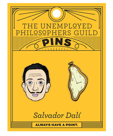 Salvador Dalí & Watch Enamel Pin Set